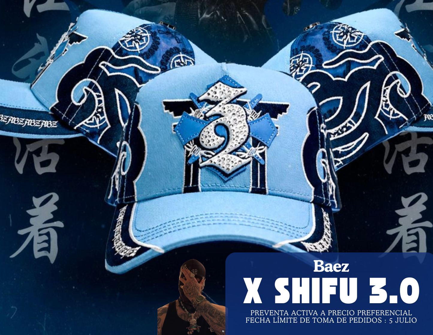 (Preventa) Baez x Shifu 3.0 Azul Adriano Zendejas