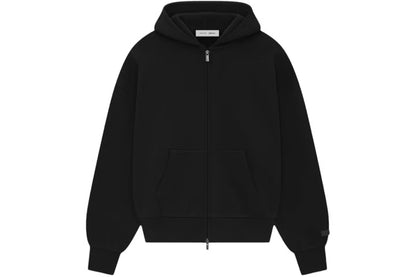 Essentials SS25 Hoodie Classic Black con cierre